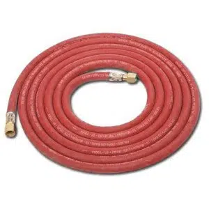 Fitted Acetylene Welding Hose - 6mm Bore x 20m Length (1/4" Fittings & Flame Traps)