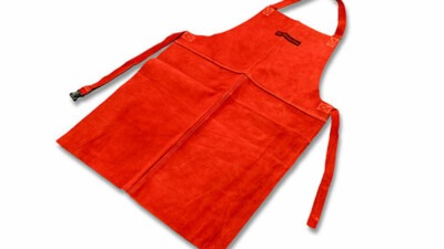 Welders Apron Red Leather 36"