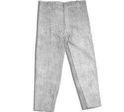 Welders Trousers Grey Chrome Leather - M
