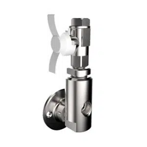Lab Master Outlet Point Wall Mount FKM Seal - Inlet 0-25 Bar 1/4 NPT Female - Outlet 1/4 NPT Female - Options A (LGB5001-01-000-00-A)