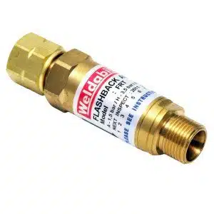 Barrel Inline Flashback Arrestor - Non-Resettable (Fuel Gas / Oxygen)