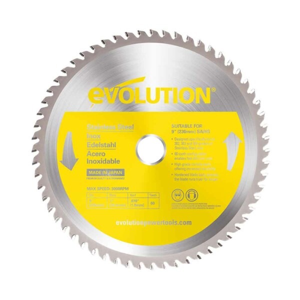 230mm stainless steel cutting 60t blade