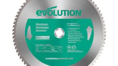 Evolution 355mm Aluminium Cutting 80T TCT Chop Saw Blade