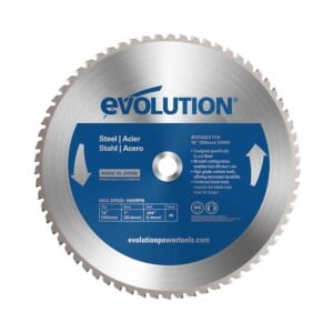 Evolution Circular Saw Blades - 355mm Mild Steel Cutting - 66T - Chop Saw Blade