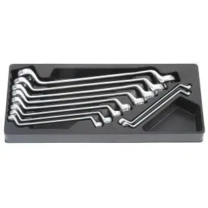 Custor 75° Offset Ring Wrench Set - Metric, CR-V Steel (10 Piece)