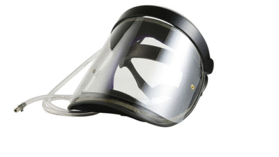 Crusader Lite Air Fed Paint Spraying & Finishing Helmet w/ Rachet Headband