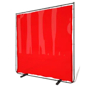 Defender Red Welding Screen (Complete) - 6' x 6' Screen