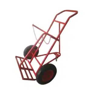 Twin Plus Superior Gas Cylinder Trolley 3 Wheels for x2 Oxygen or Propane Cylinders (KBS16)