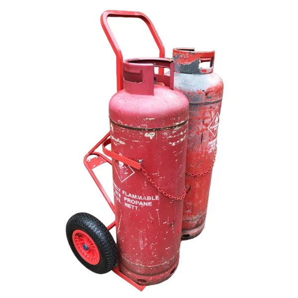 Twin Plus Superior Cylinder Trolley 3 Wheels for x2 Propane Cylinders KBS18 Alternative Image