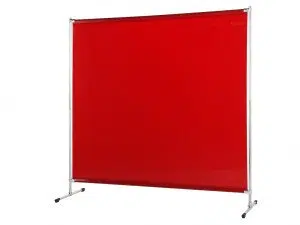 Welding Screen - Complete with Frame - 2.0m x 2.0m (Orange CE Curtain)