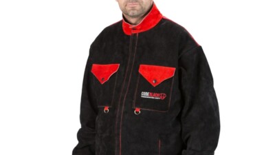 Tusker Full Leather Welding Jacket in Code Black - Small
