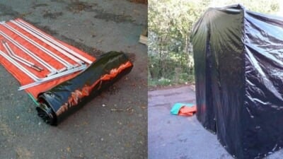 Collapsible Welding Tent - Heavy Duty Dual Opening - 2 x 2 x 2 m