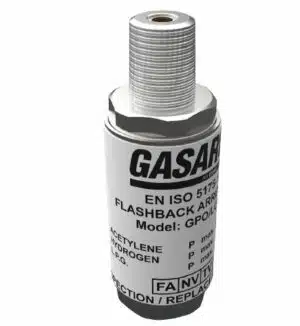 Lab-Master Fuel Gas Flashback Arrestor 1/4NPT Male inlet 1/4NPT Female Outlet (H2, Ethylene, Methane, LPG)