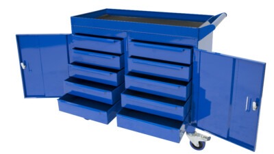 Mobile Tool Cabinet (2 x 5 Drawer Cupboards) - 920 x 460 mm