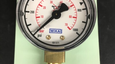 Gas Pressure Gauge 0 - 70 Bar - 1/4" NPT - Pack of 4