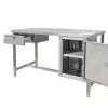 Stainless Steel Workbench with Drawer & Cupboard - 1800 mm Wide