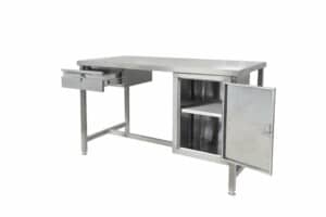 Stainless Steel Work Benches with Drawer & Cupboard