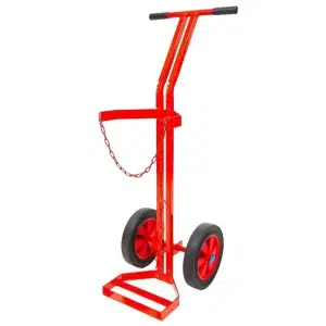 Single Gas Cylinder Trolley - 105kg Capacity, H120 x W30cm (CT-SU12)