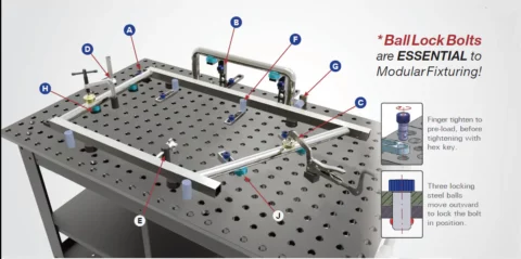 Rhino Cart Mobile Fixing System with 66 Piece Fixture Kit - Image 3