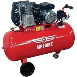 Portable Air Compressor - Belt Driven 3HP - 100L - 230V
