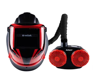 Navishock Welding & Grinding Helmet - Shade 4 - with Airkem PAPR Unit (TH3 / APF 40)