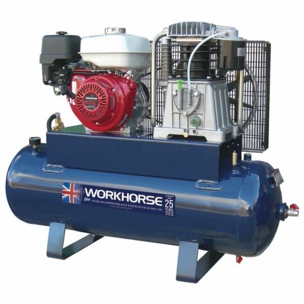 0006858 workhorse petrol air compressor 11hp 150l estart