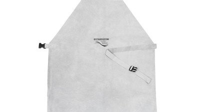 Dakota Chrome Leather Welders Apron - 24" x 36" (Buckle & Leather Strap)