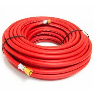 Acetylene Fitted Hose - 8mm (5/16") Dia. x 30M - with 3/8" Hose Check Valves