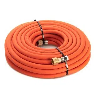 Propane Fitted Hose - 6mm (1/4") Dia. x 20M - with 3/8" Hose Check Valves