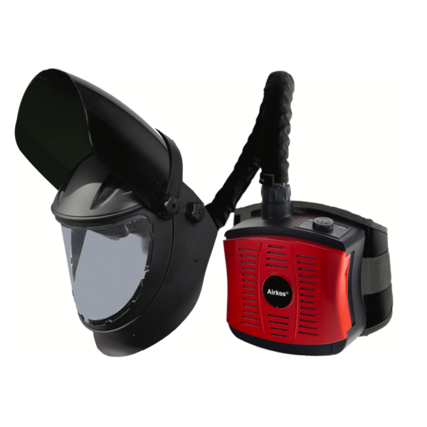 0009013 navitek airfed grinding system with shade 5 flip up visor