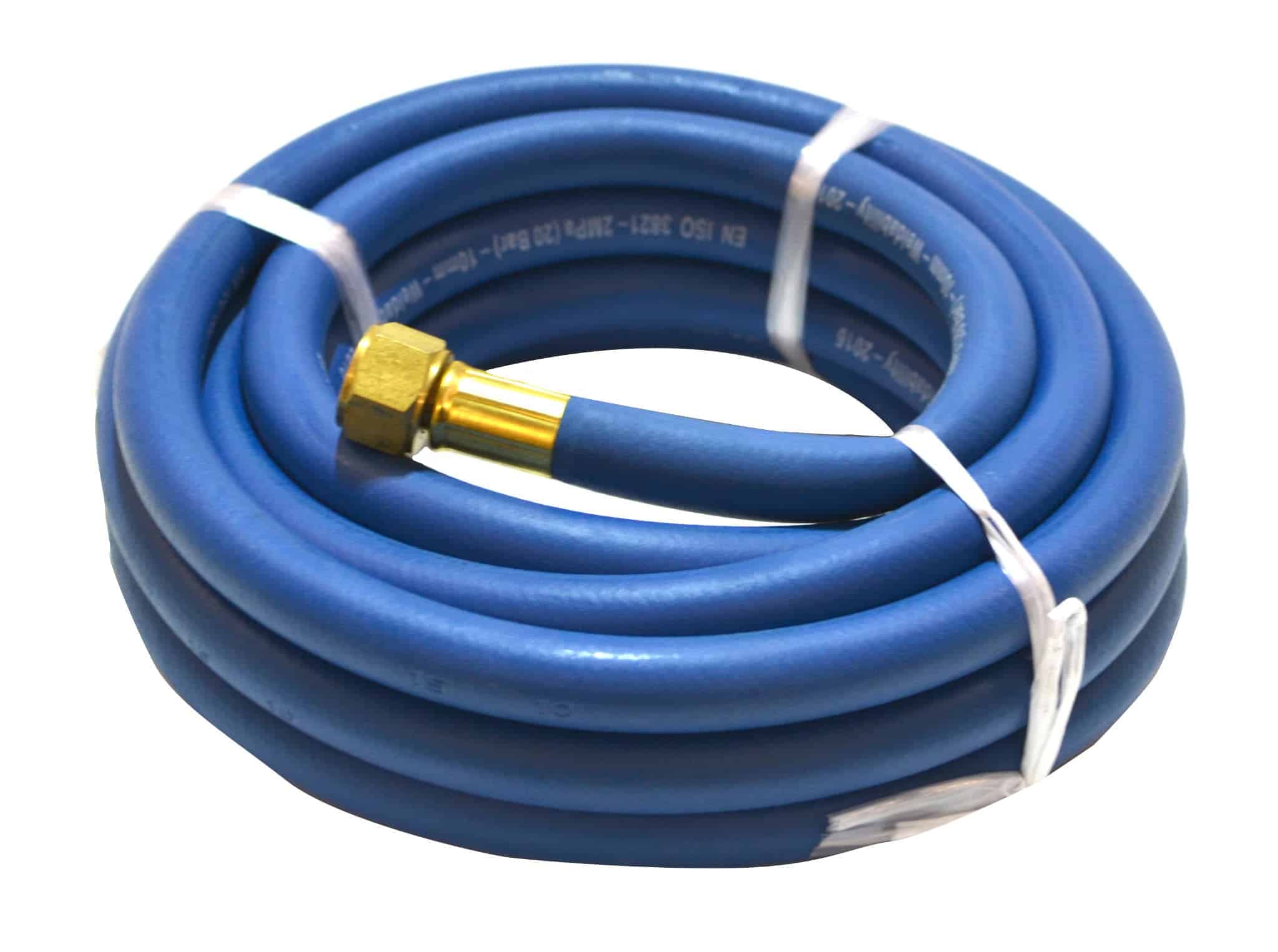 Fitted Oxygen Welding Hose (1/4 Fittings) - 6 mm x 10 m - Welding & Welder