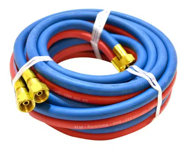 Fitted Oxy-Acetylene Twin Hose Set (3/8" Fittings) - 8 mm x 20 m