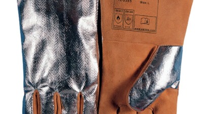 Weldas Comfoflex High Heat Reflective Aluminized Back Gauntlet Gloves