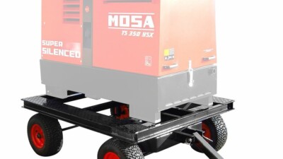 Mosa Site Tow Trailer - 4 Wheel (Turntable)