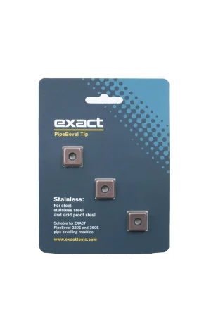 Exact PipeBevel Bevel Tip Set - Set of 3 (Universal & Stainless Steel)