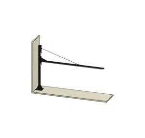 KEMPER Pivoting Arm Including Column for Welding Curtains - Various Lengths