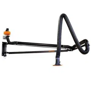 Kemper Welding Fume Exhaust Set 3-Joint Boom, Arm and Fan Kit 7-10 m Reach 1000 m³/h 1.1 kW