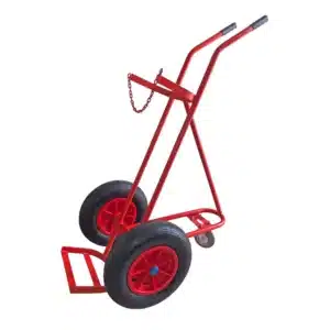 Single Oxygen Acetylene 16" Air Wheels 3 Wheel Cylinder Trolley KB30