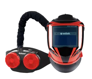 Navitek S4 Auto-Darkening Welding & Grinding Helmet - Shade 9-13 with Airkem Powered Air Unit (TH3)