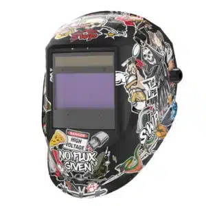 Auto Darkeing Welding Helmet - Graffiti Design