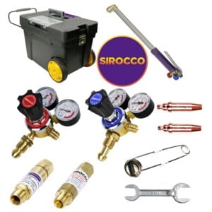 18/90 Oxy Acetylene Cutting Set – Single Stage 2 Gauge