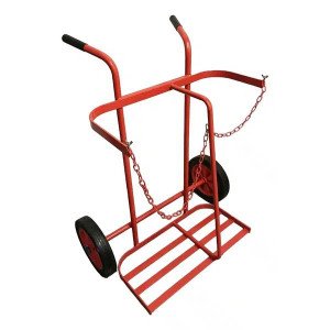 Welding Cart Welder Trolley Garage for Gas Bottles w/ Safety Chain