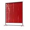Defender 200 Welding Screen - 6' 3" x 5' 1" - Red/Green/Clear