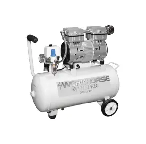Fiac Workhorse Whisper Oil-Free Air Compressor - 1HP, 24L Tank, 8 Bar (230V Direct Drive)