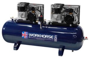 Workhorse Air Compressor Tandem 6HP 250L 230V