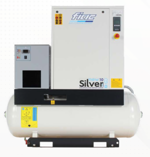 Silver NS 10 Screw Compressor 10HP 270L with Dryer