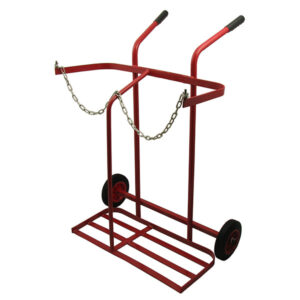 Twin Oxygen/Propane Cylinder Trolley - Gas Bottle Transport
