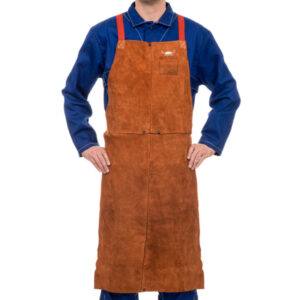 Weldas Lava Brown Cowhide Leather Welding Apron