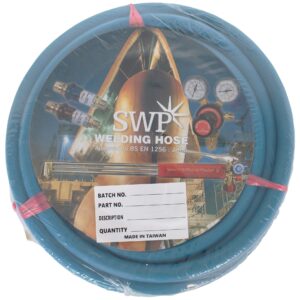 SWP Fitted Oxygen Welding Hose - Heavy Duty Industrial Blue