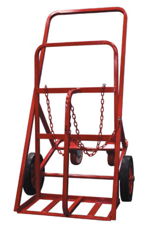 Twin Cylinder 4 Wheel Gas Trolley - Heavy Duty